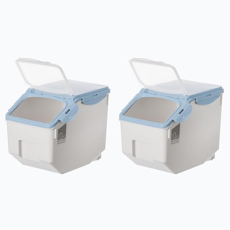 Pan De Molde 10.5 x 8.75 x 13 in. Plastic Storage Food Holder Containers -Set of 2 PA3718817